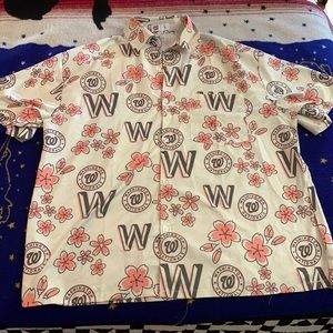 Washington Nationals Baseball Hawaiian Shirt (cherry blossom)